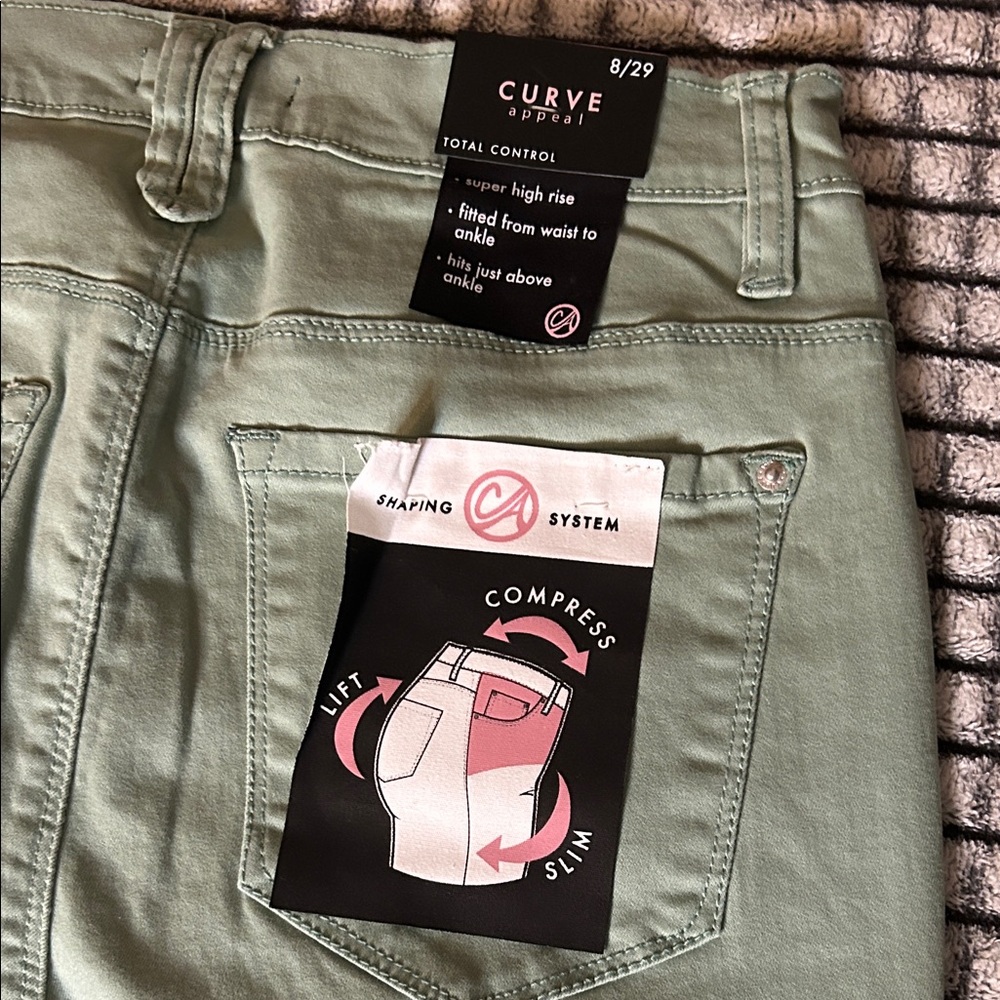 New Women's Curve Appeal Super High Rise Ankle Pants (8) - Picture 8 of 9